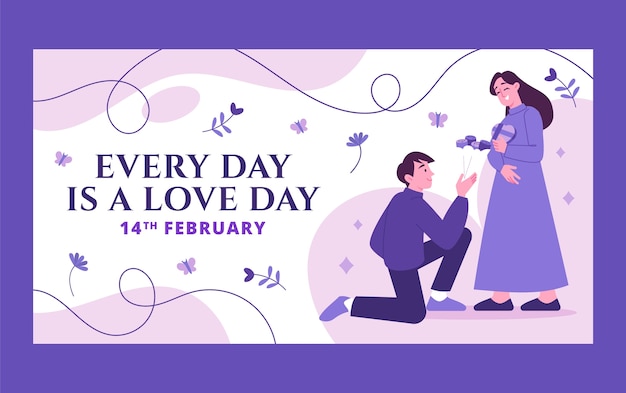 Valentine's day social media post template