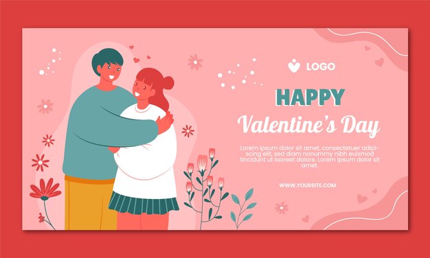 valentine's day social media promo template