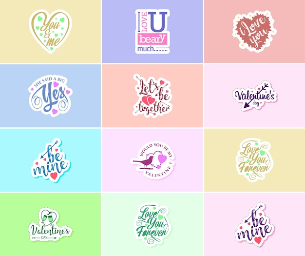 Valentine's Day Sticker A Time for Love and Beautiful Visuals