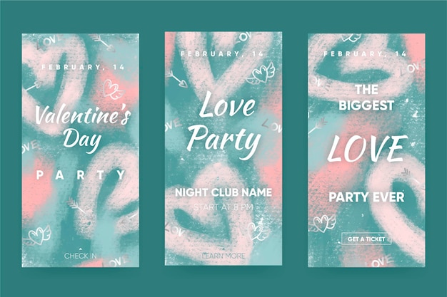 Valentine's day story set