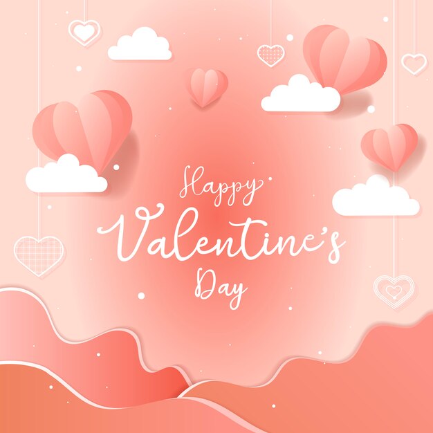 Valentine's day vector design concept