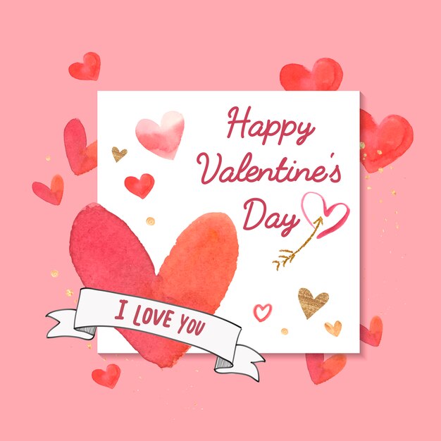 Valentine's day vector design concept