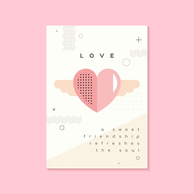 Free vector valentine's day vector design concept