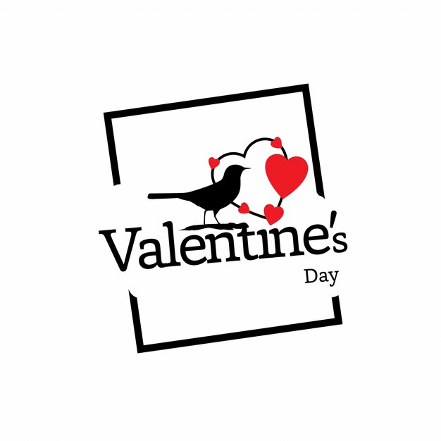 Valentine's day with white background