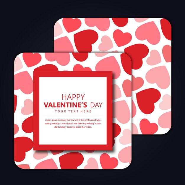 Valentine's Invitation Design Cards