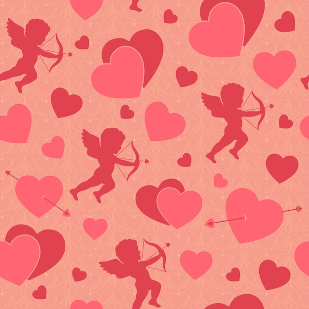 Free vector valentine's pattern design