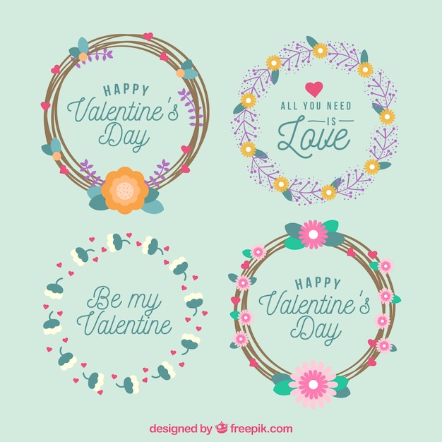 Valentine wreath collection