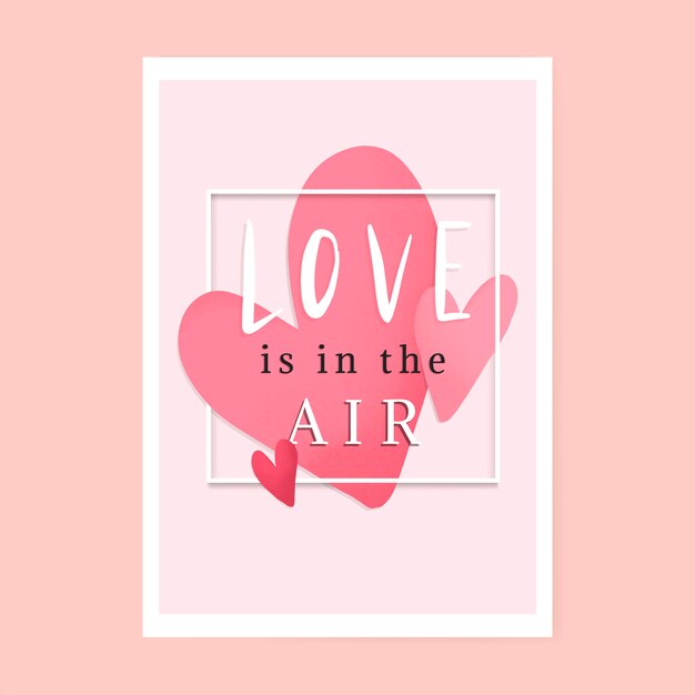 Valentines card design