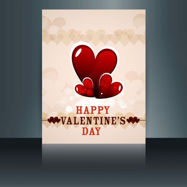 Valentines card in vintage style