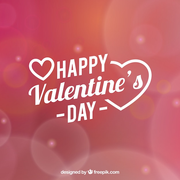 Valentines day background in blurred style