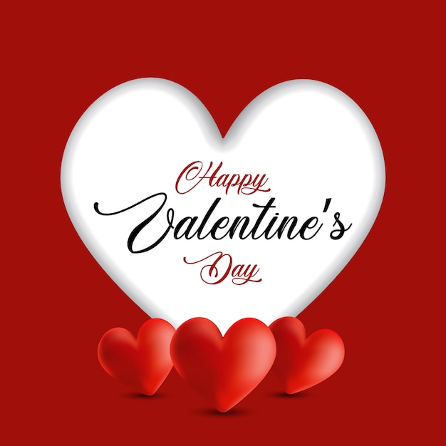 Free vector valentines day background with cutout heart