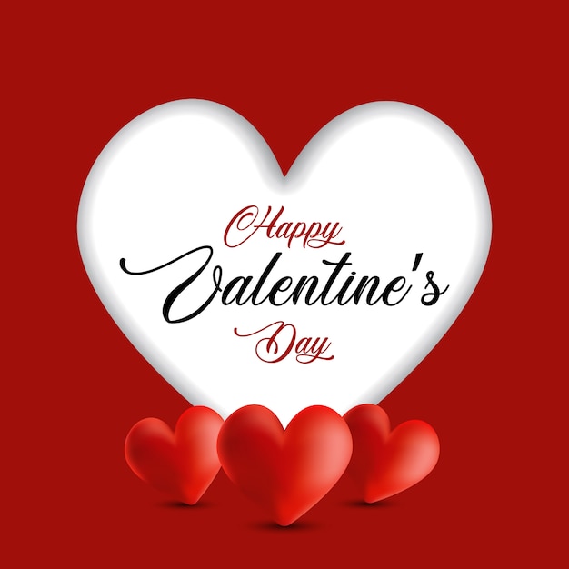 Valentines day background with cutout heart