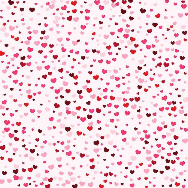 Free vector valentines day background with a hearts pattern