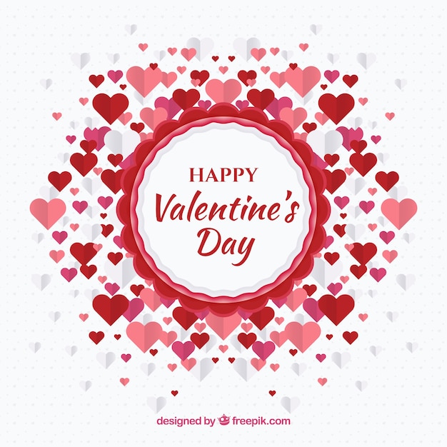 День Святого Валентина фон с сердечками