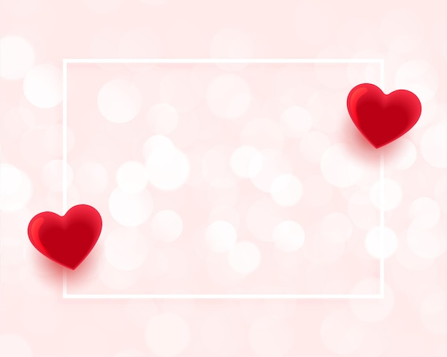 Valentines day beautiful frame with text space