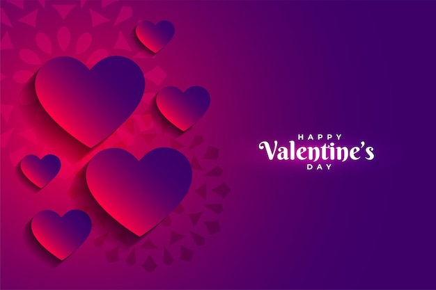 Free vector valentines day card in duotone style design