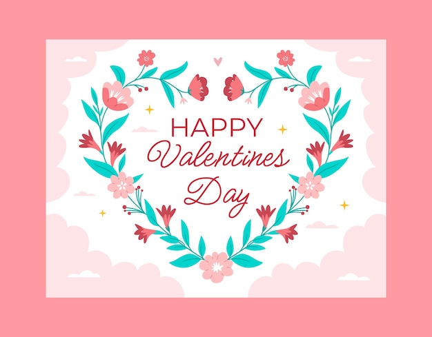 Valentines day celebration photocall template