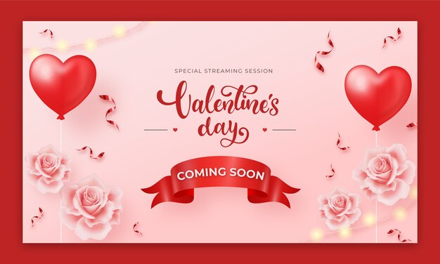 valentines day celebration twitch background