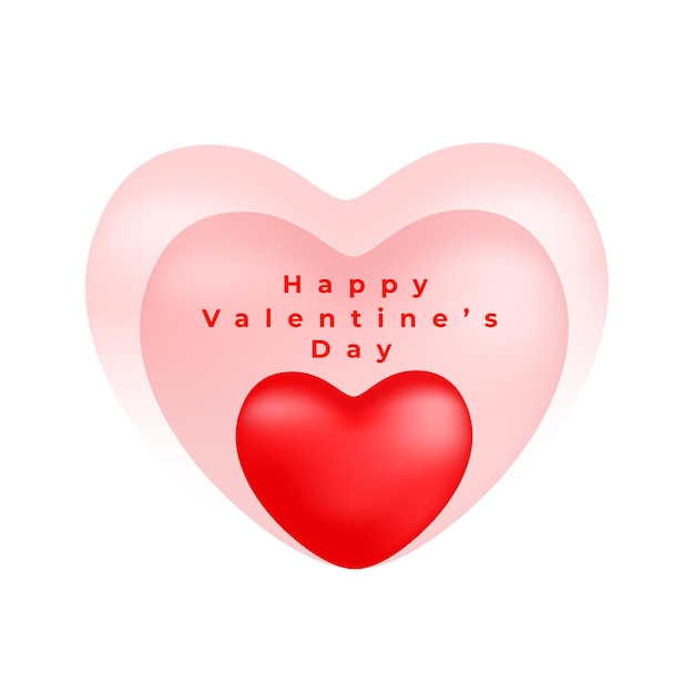 Free vector valentines day event background with love heart