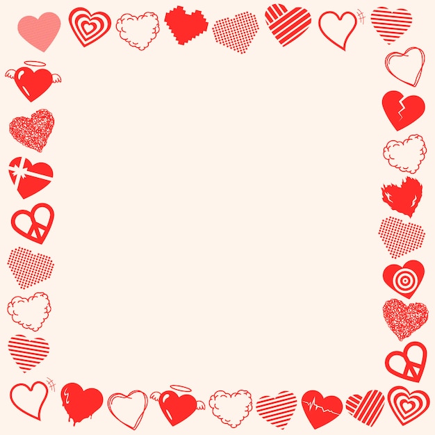 hearts page border