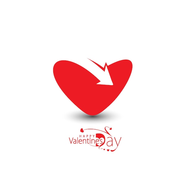 Valentines day Heart Background Vector Illustration