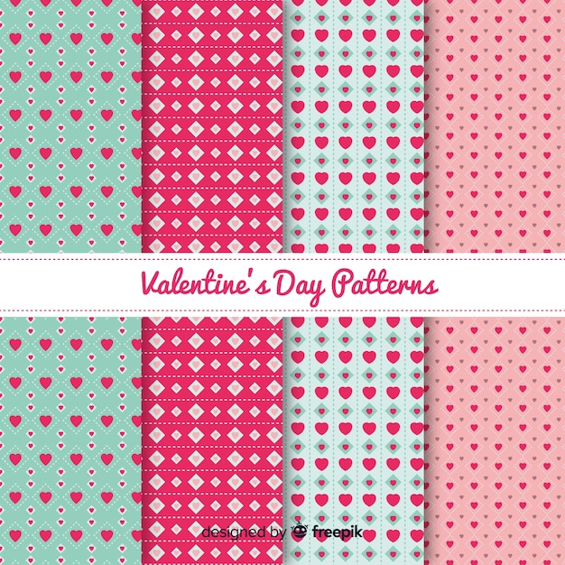 Valentines day pattern collection