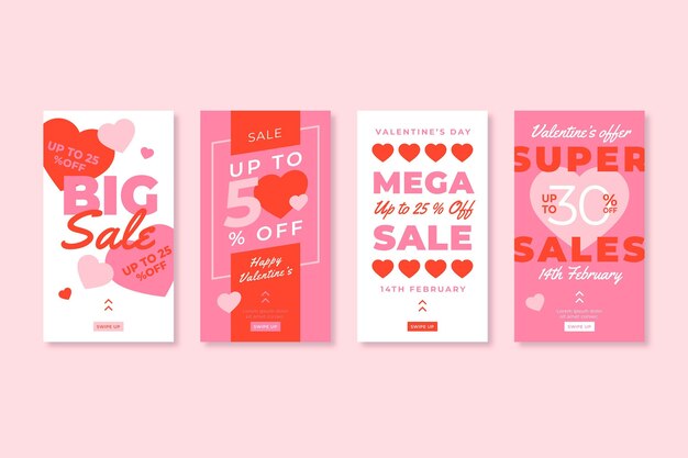 valentines day sale instagram stories collection