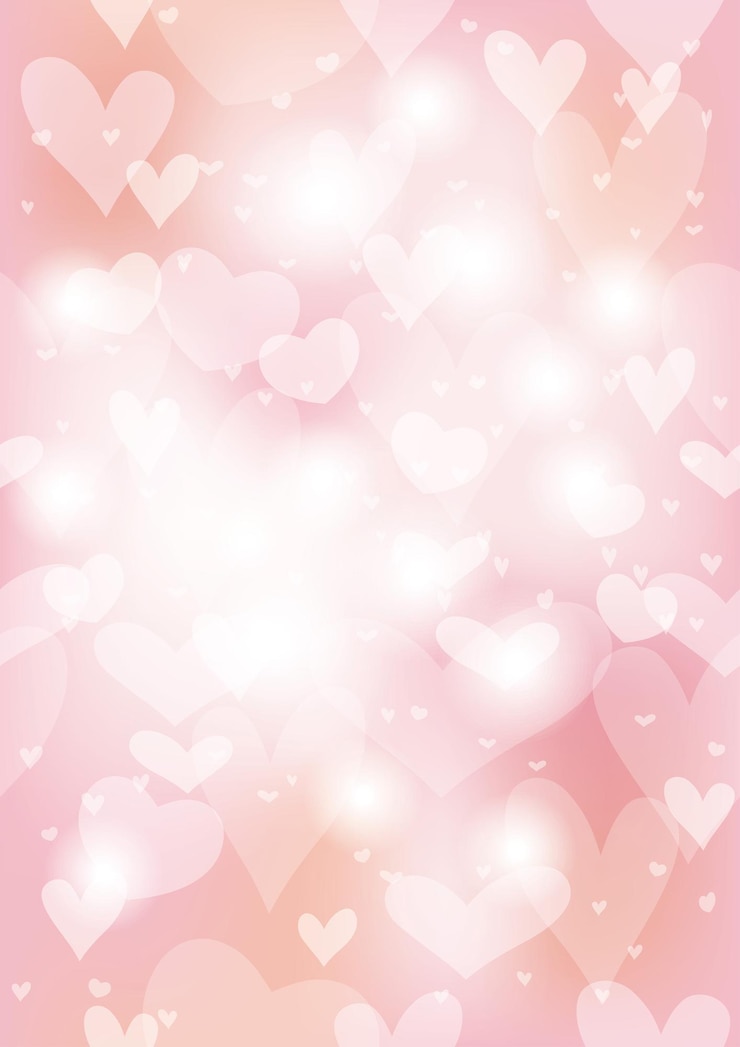 Free Vector valentines day vector seamless abstract background illustration with translucent heart shapes.