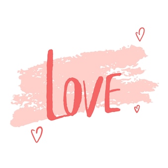 발렌타인 데이 사랑의 날 현대 서예 텍스트 핀 라벨 배지 스티커에 대한 인쇄 디자인