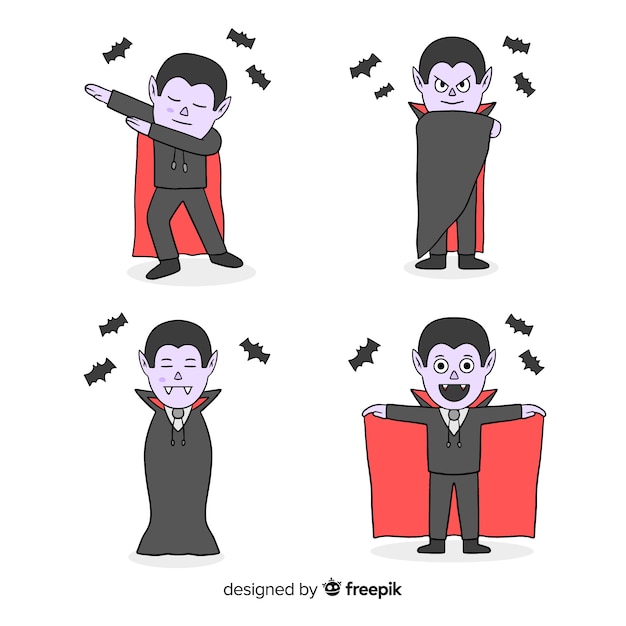 Vampire character dancing moves