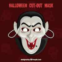 Free vector vampire cut-out mask