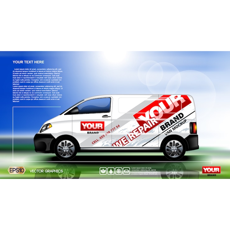Free Vector van background design