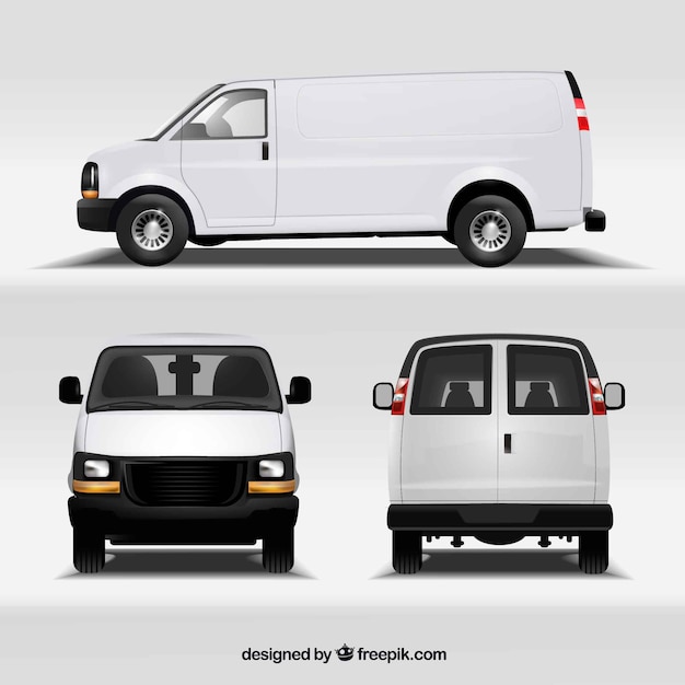 Van in different views