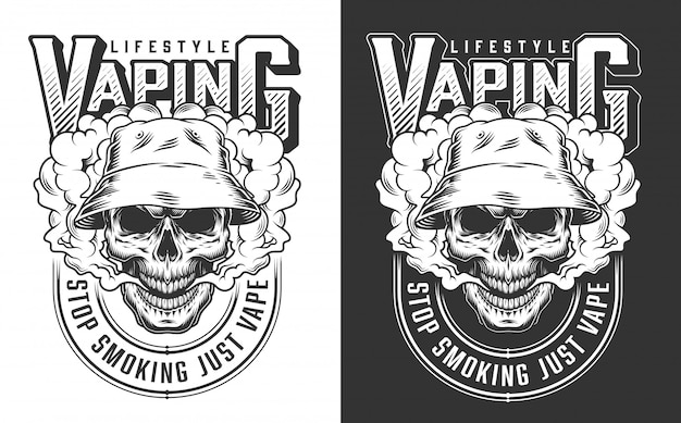 Vaping apparel illustration