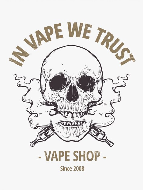 Vaping Skull Art