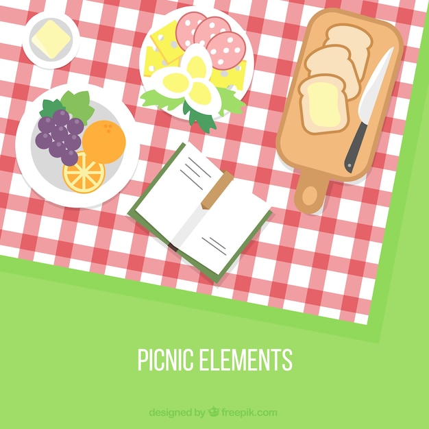 Free vector varied picnic background