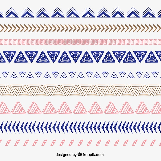 Free vector variety of ethnic dividers