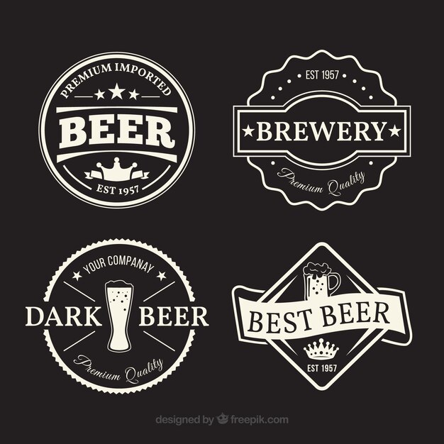 variety of fantastic beer labels