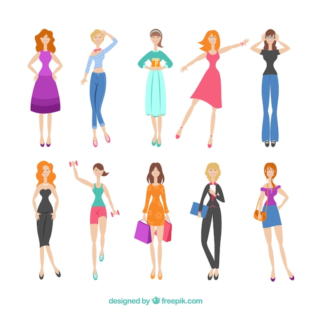 Разнообразие моды женщина
