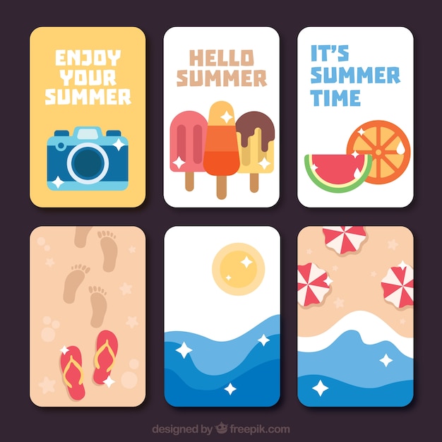 Разнообразие летних карт