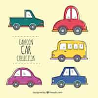 Free vector variety of great cartoon vehicles