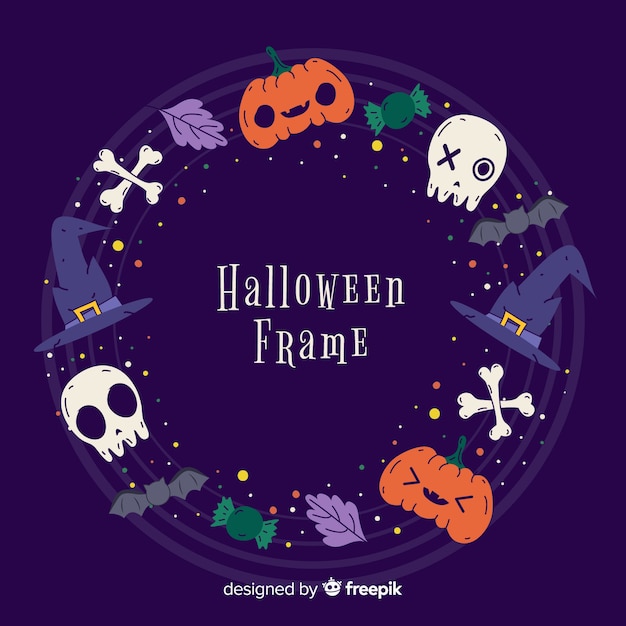 Free vector variety of halloween decoration border