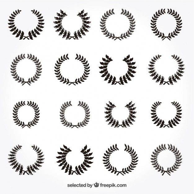 無料Vector 月桂樹の花輪の様々な