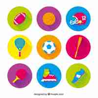 Free vector variety of sport icons