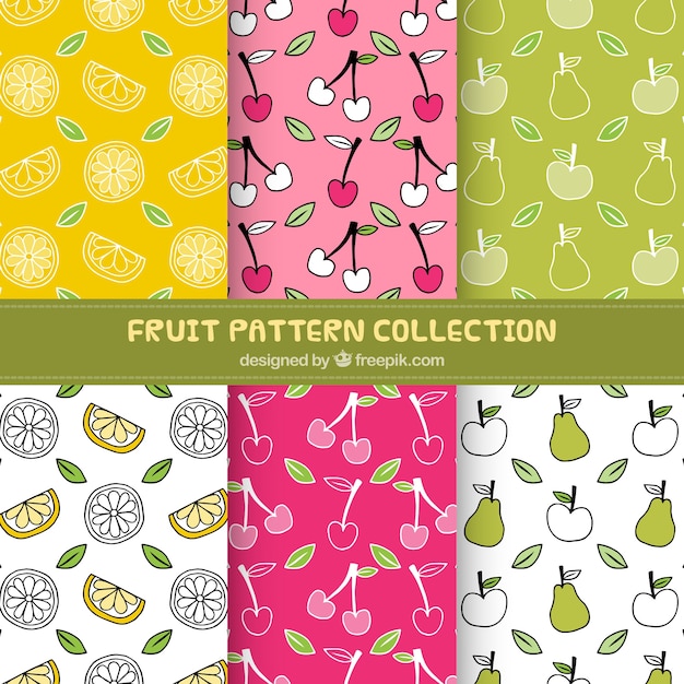 Various summer fruit patterns