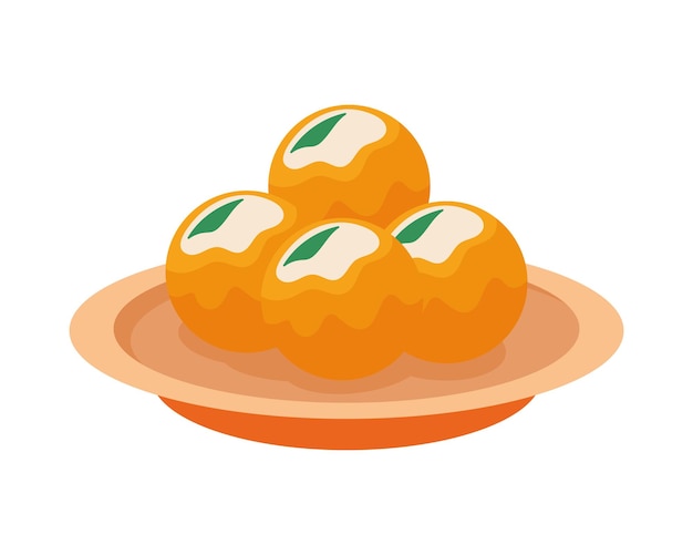 Free vector vasant boondi ladoo food