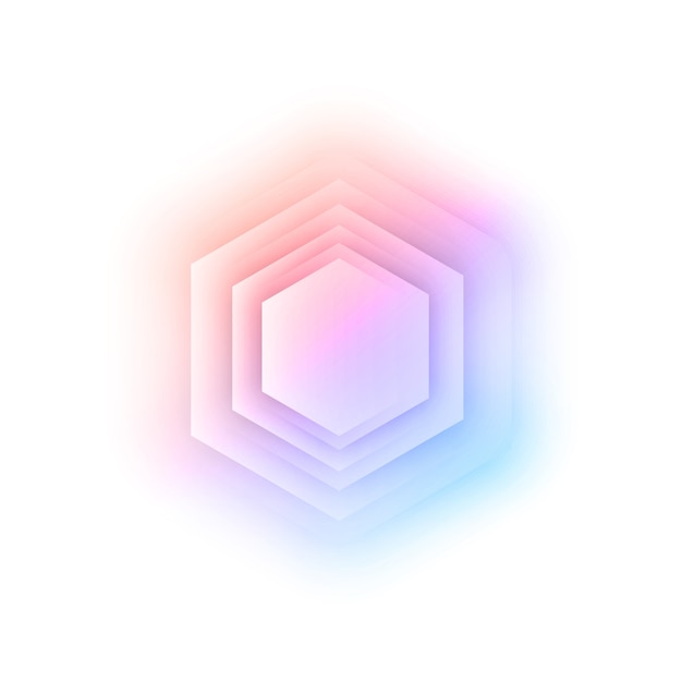 Free vector vector abstract 3d hexagonal.