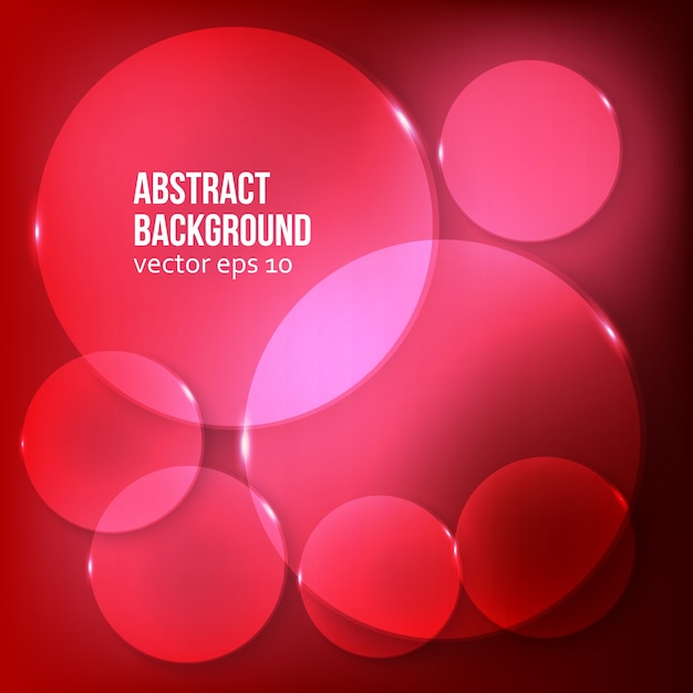 Vector abstract background. circle red