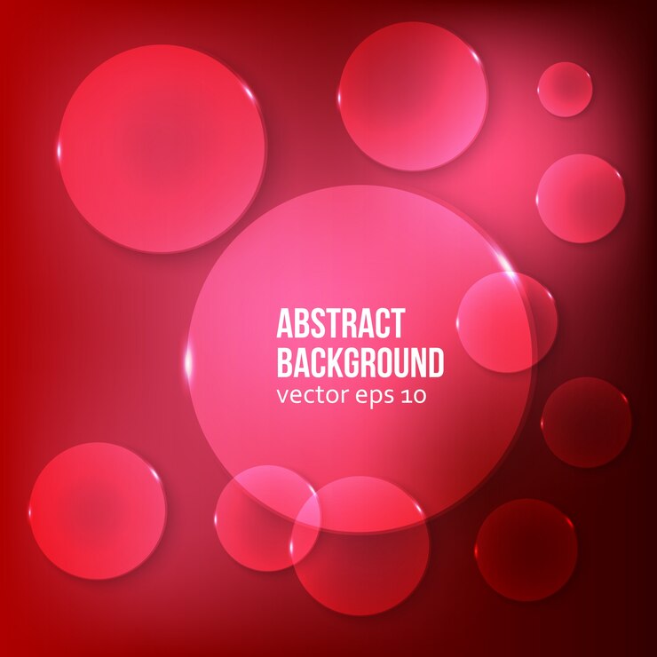 Free Vector vector abstract background. circle red