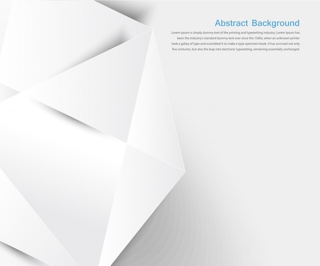 Free vector vector abstract background. white geometric